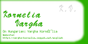 kornelia vargha business card